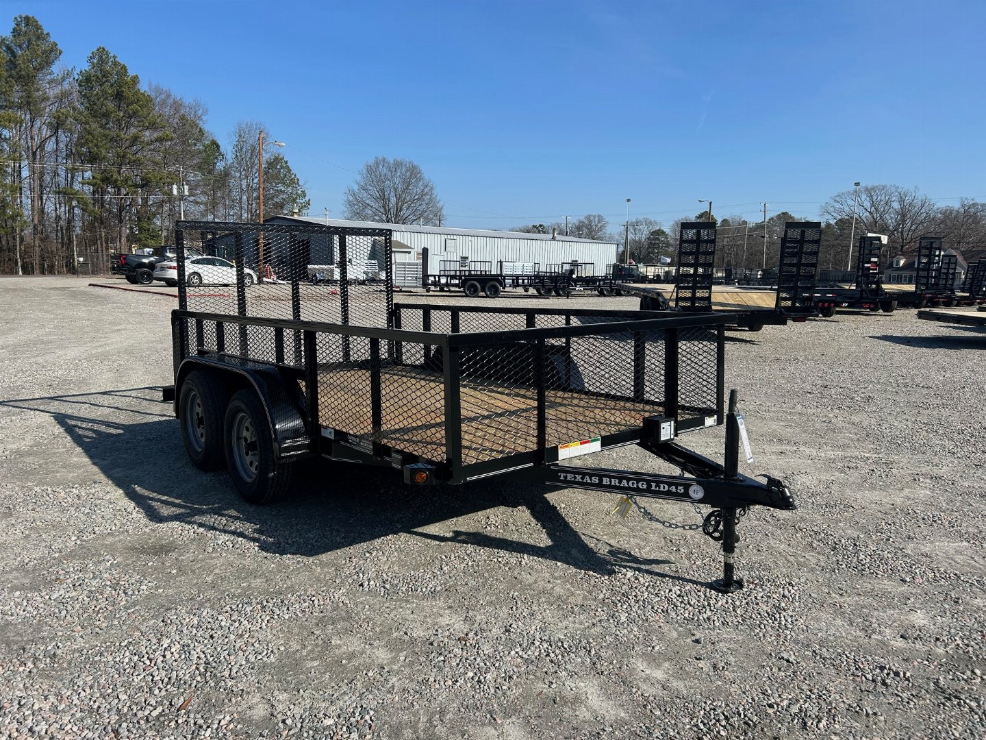 New 2025 TEXAS BRAGG TRAILERS 12LD w/ 2' Exp Metal Sides & Gate Utility Trailer