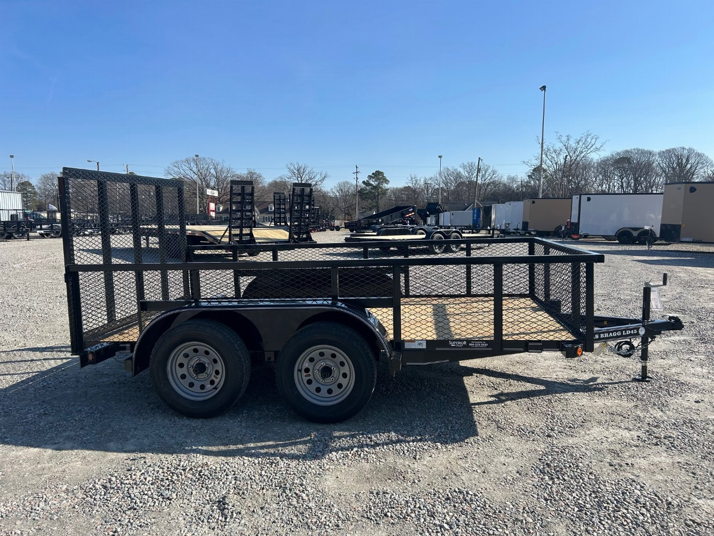 New 2025 TEXAS BRAGG TRAILERS 12LD w/ 2' Exp Metal Sides & Gate Utility Trailer