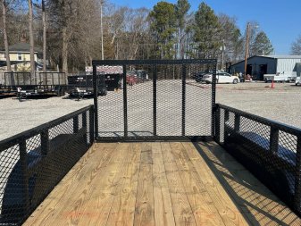 New 2025 TEXAS BRAGG TRAILERS 12LD w/ 2' Exp Metal Sides & Gate Utility Trailer