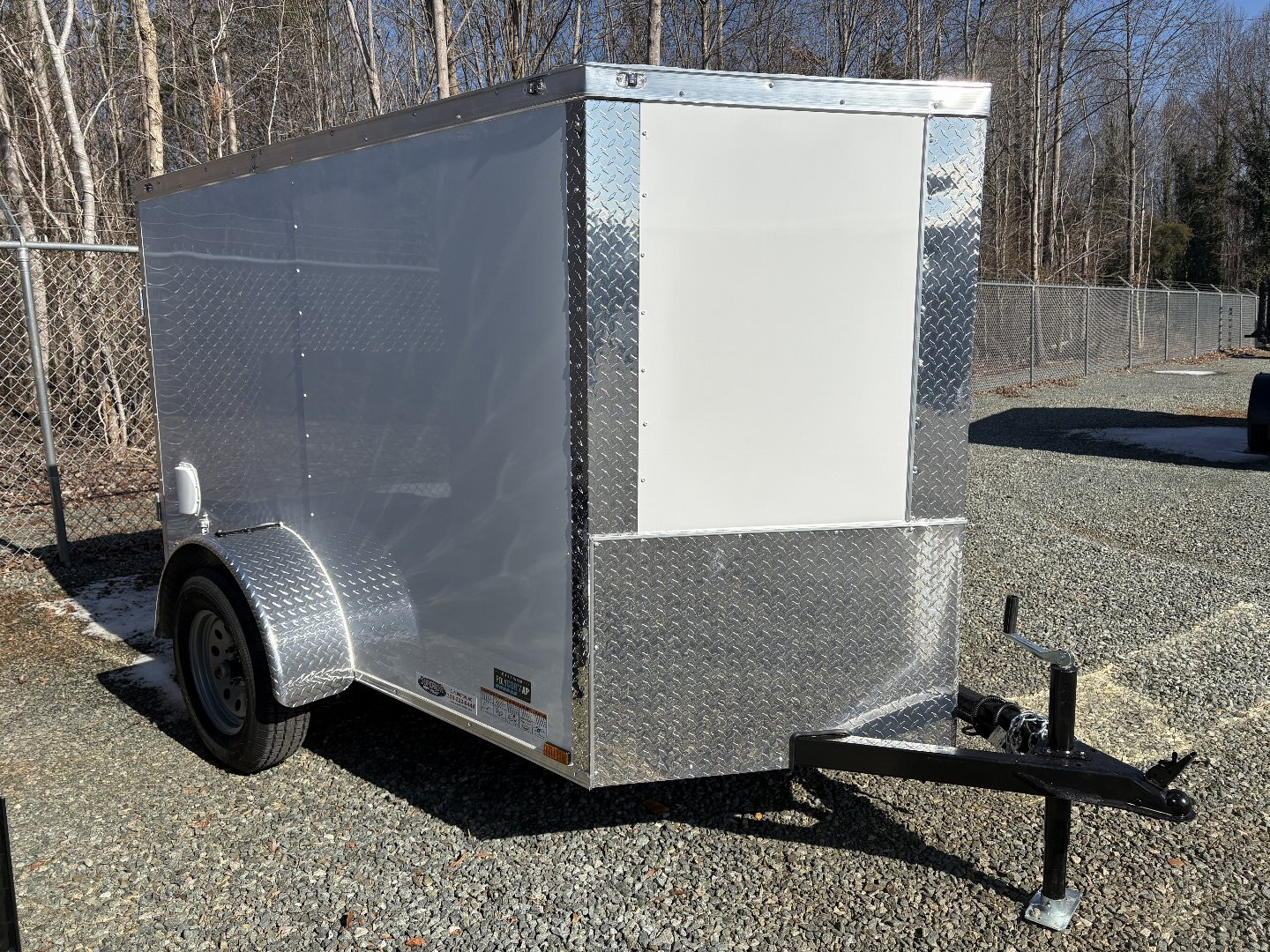 New 2025 ANVIL 5X8 Enclosed Trailer w/ Double Doors & Poly-Core Exterior
