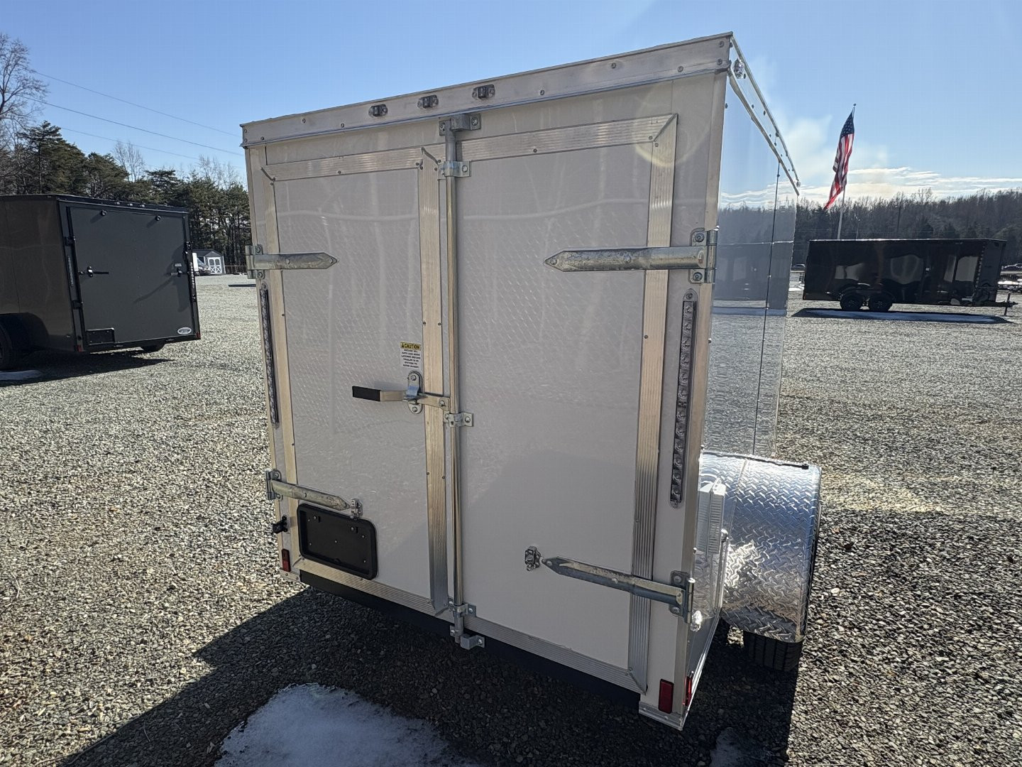 New 2025 ANVIL 5X8 Enclosed Trailer w/ Double Doors & Poly-Core Exterior