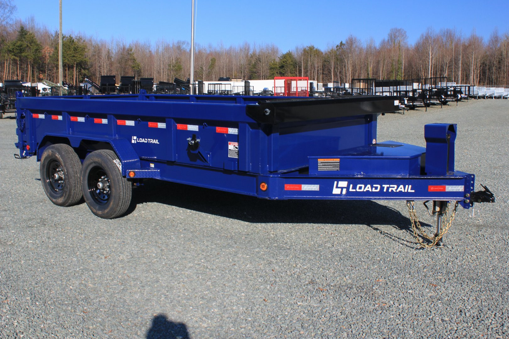New 2025 Load Trail Low Pro 7X14 14K Dump Trailer w/ 2' Sides