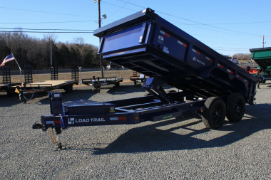 New 2025 Load Trail Low Pro 7X14 14K Dump Trailer w/ 2' Sides