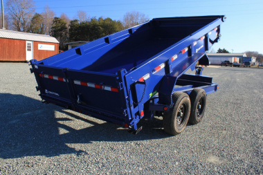 New 2025 Load Trail Low Pro 7X14 14K Dump Trailer w/ 2' Sides
