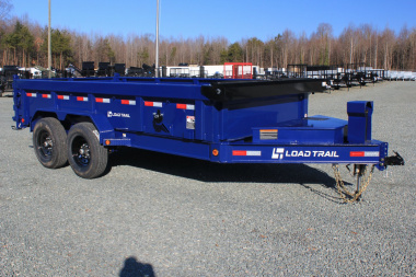 New 2025 Load Trail Low Pro 7X14 14K Dump Trailer w/ 2' Sides