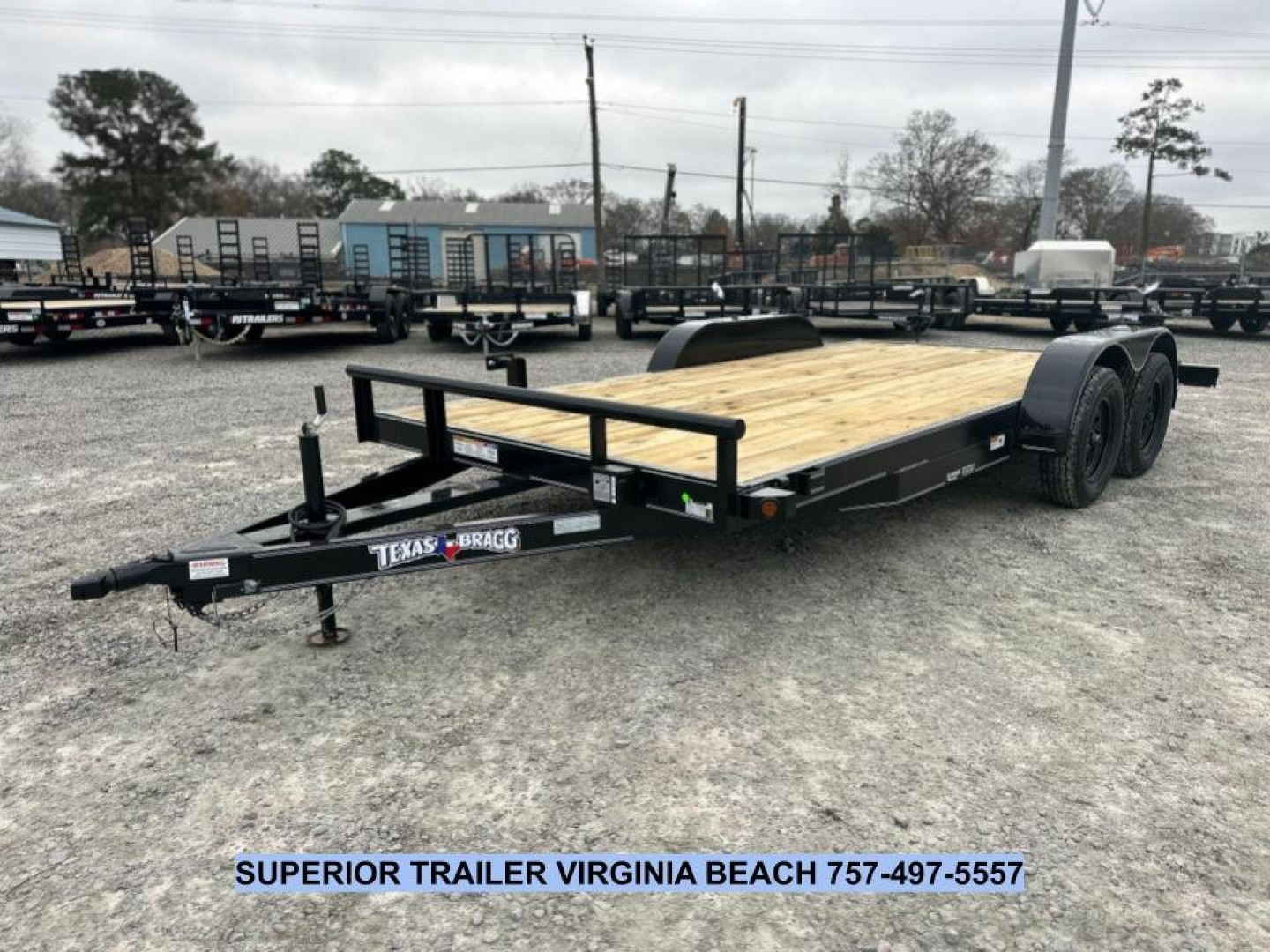 New 2025 TEXAS BRAGG TRAILERS 14+2 HCH Car Hauler w/ Weld On D-Rings & Removable Fender