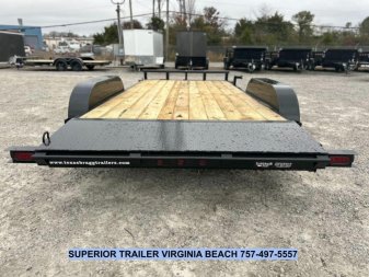 New 2025 TEXAS BRAGG TRAILERS 14+2 HCH Car Hauler w/ Weld On D-Rings & Removable Fender