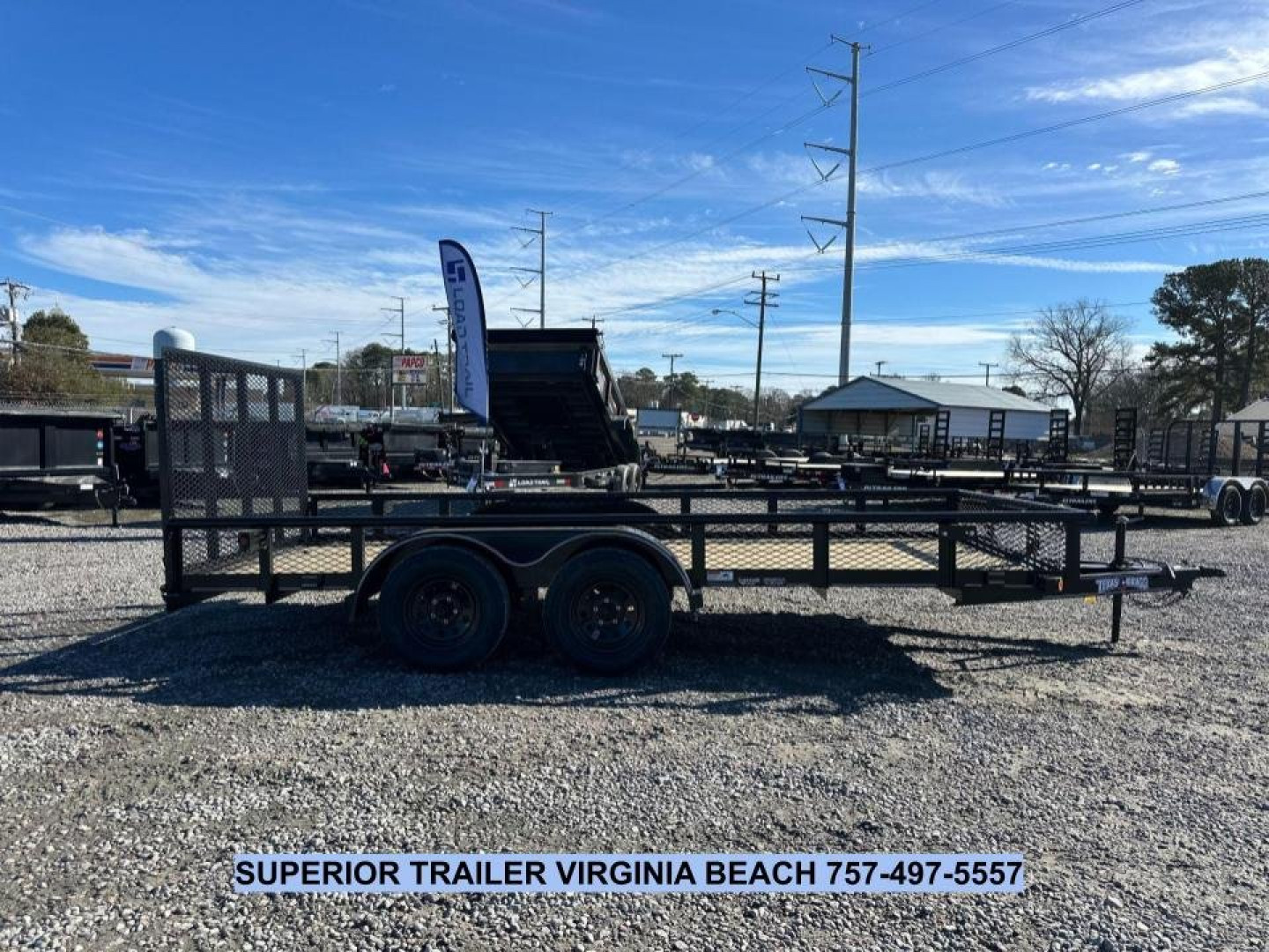 New 2025 TEXAS BRAGG TRAILERS 16P W/ Tailgate Utility Trailer