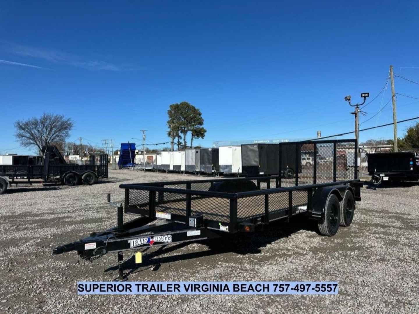 New 2025 TEXAS BRAGG TRAILERS 16P W/ Tailgate Utility Trailer