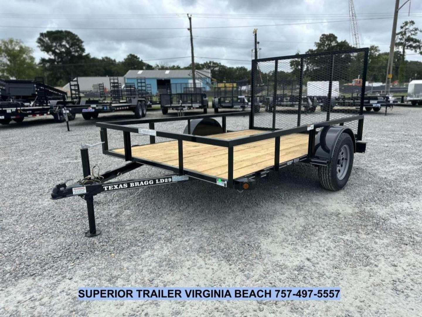 New 2025 TEXAS BRAGG TRAILERS 6x10LD w/ Gate Utility Trailer