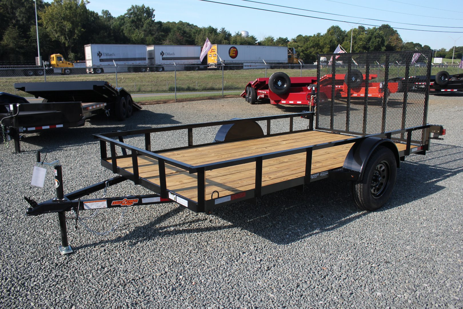 New 2025 DOWN 2 EARTH TRAILERS 6x12 w/ Gate Utility Trailer