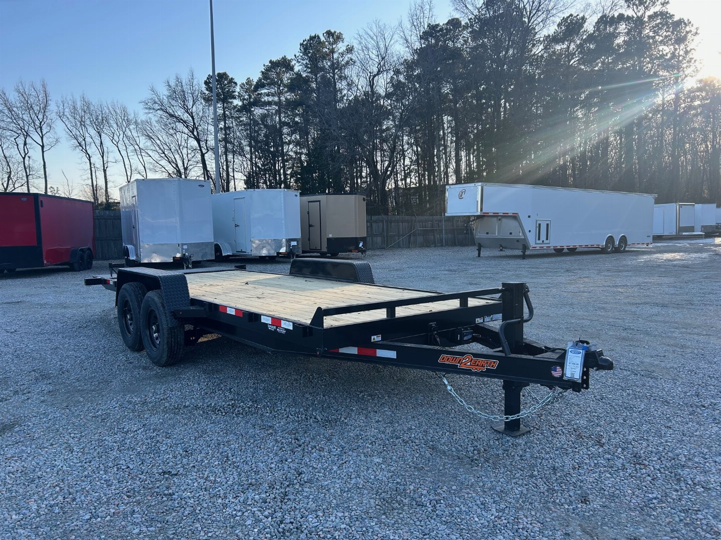 New 2025 Down 2 Earth 20ft 14K Tilt w/ Wood Deck