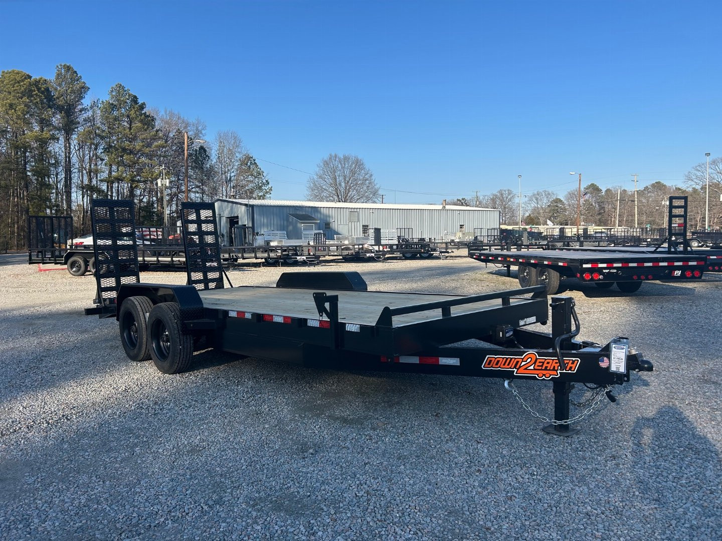 New 2025 Down 2 Earth 20ft 16K w/ Fold Up Ramps