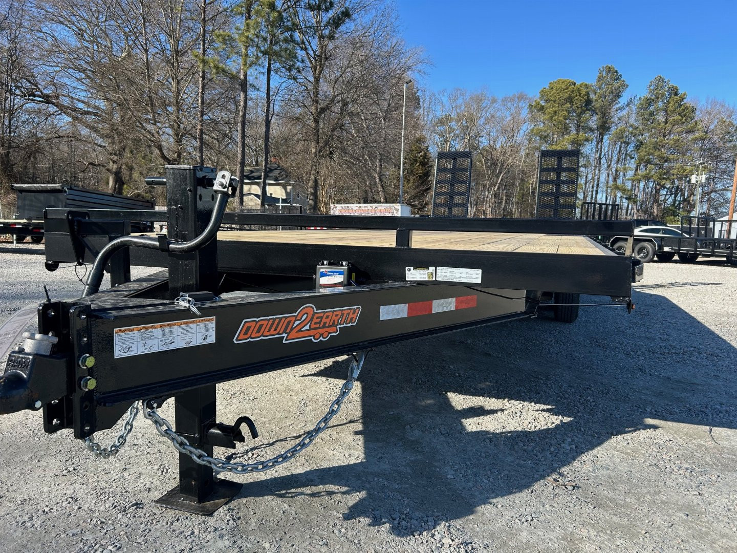 New 2025 Down 2 Earth 24ft 14K Deckover w/ Fold Up Ramps