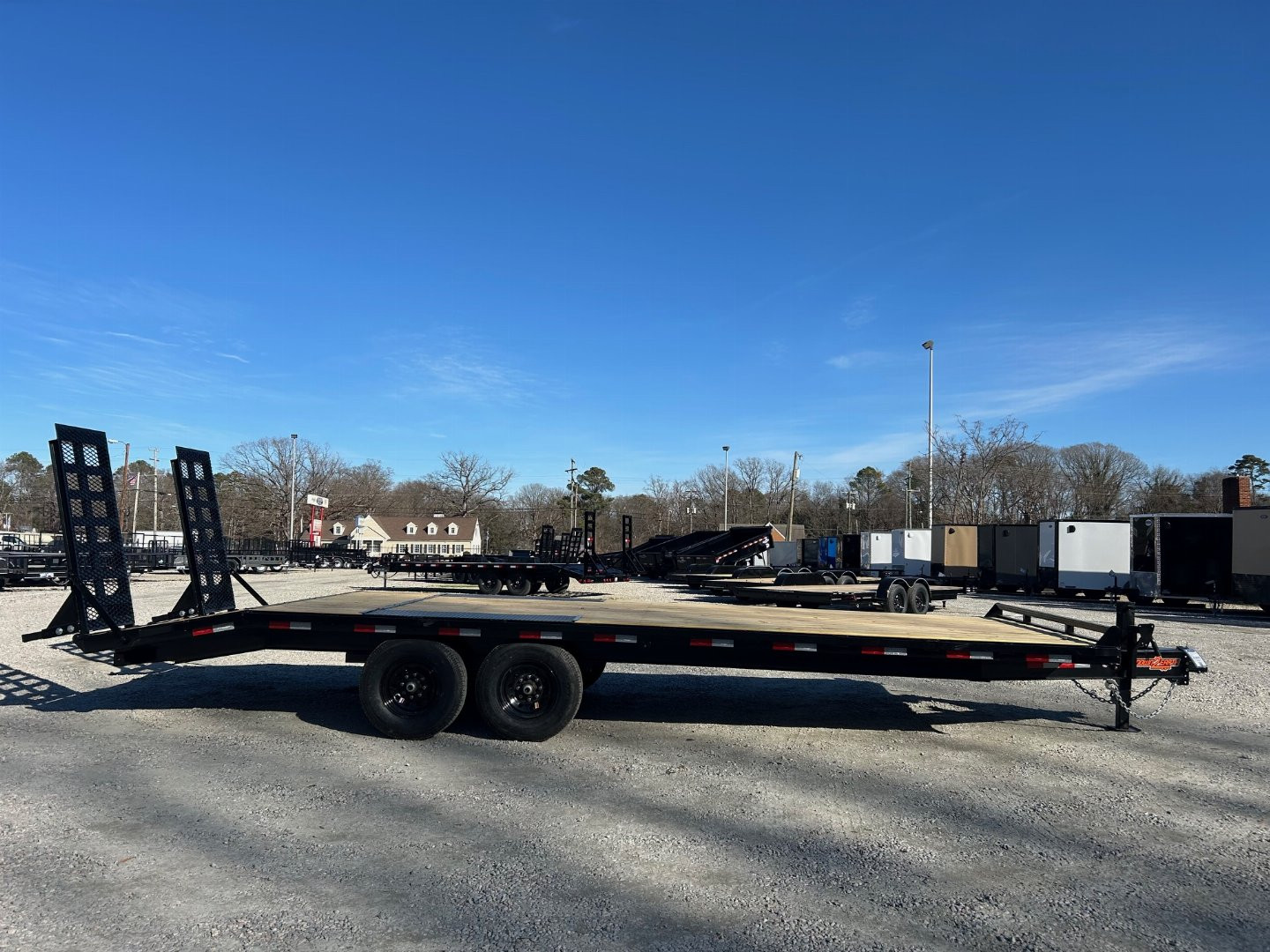 New 2025 Down 2 Earth 24ft 14K Deckover w/ Fold Up Ramps