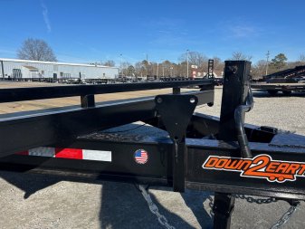 New 2025 Down 2 Earth 24ft 14K Deckover w/ Fold Up Ramps