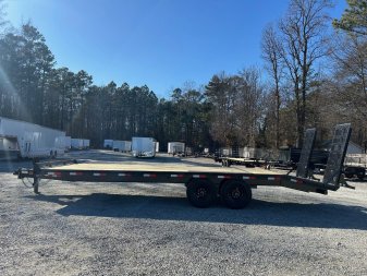 New 2025 Down 2 Earth 24ft 14K Deckover w/ Fold Up Ramps