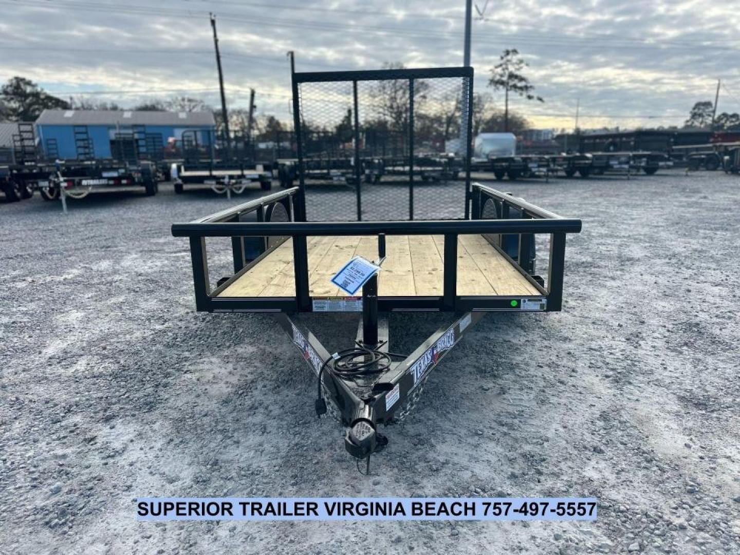 New 2025 TEXAS BRAGG TRAILERS 5X8P w/Tailgate Utility Trailer