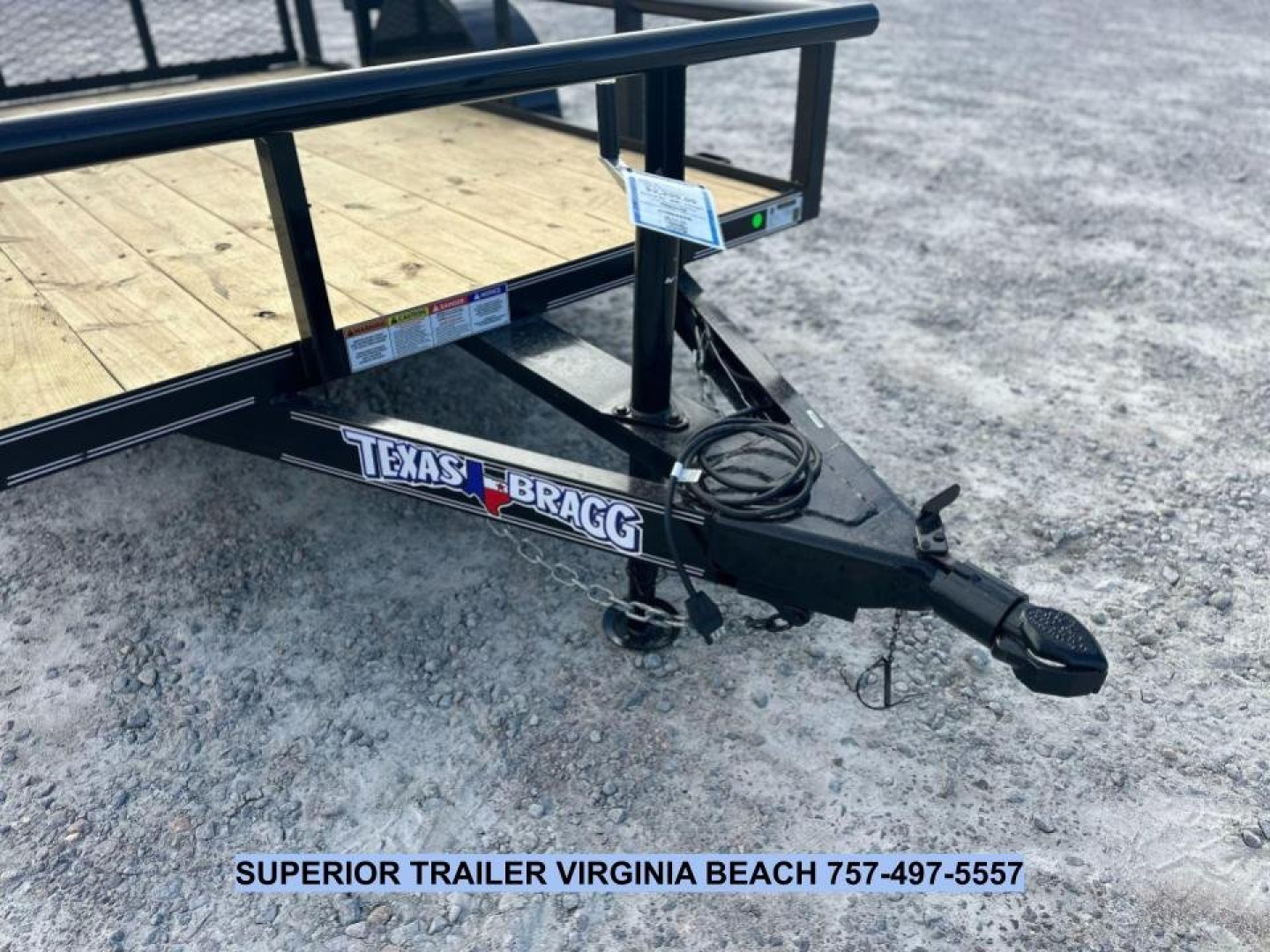 New 2025 TEXAS BRAGG TRAILERS 5X8P w/Tailgate Utility Trailer