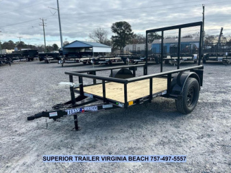 New 2025 TEXAS BRAGG TRAILERS 5X8P w/Tailgate Utility Trailer