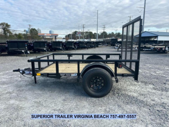New 2025 TEXAS BRAGG TRAILERS 5X8P w/Tailgate Utility Trailer