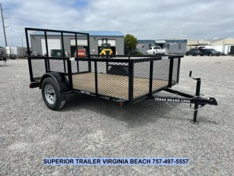 New 2025 TEXAS BRAGG TRAILERS 6x10LD w/ Gate and 2ft Expanded Sides Utility Trailer
