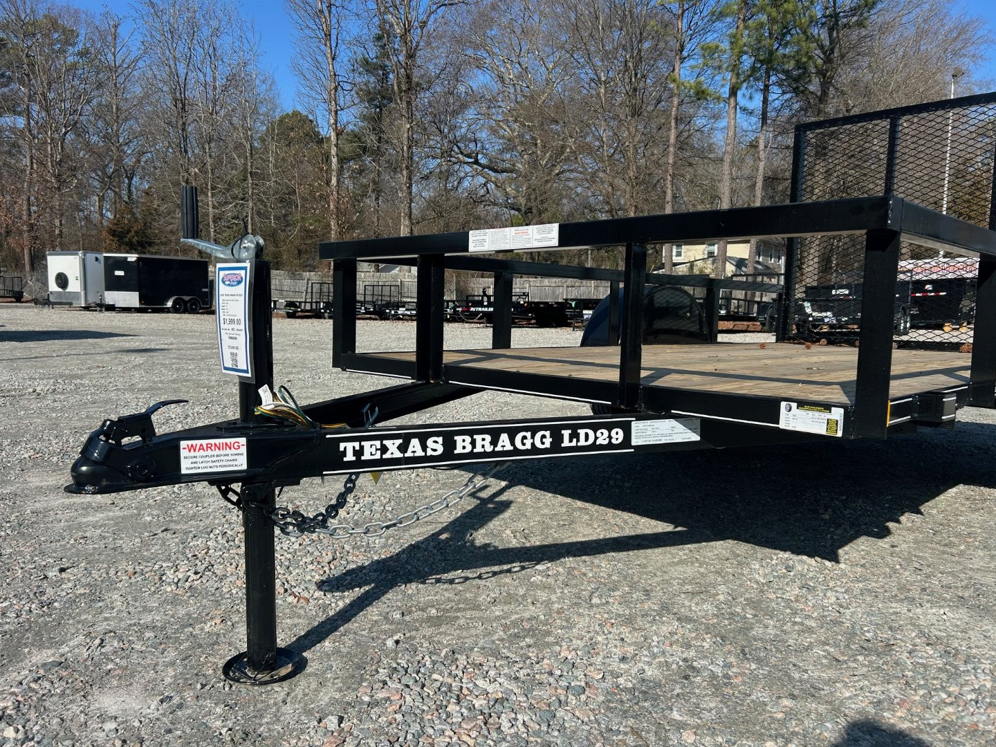 New 2025 TEXAS BRAGG TRAILERS 5x10LD w/ Gate Utility Trailer