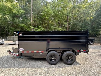 New 2025 PJ Trailers D7 7x14 14K w/ 4' Sides Dump Trailer HOT ITEM WHILE SUPPLIES LAST