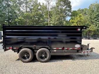 New 2025 PJ Trailers D7 7x14 14K w/ 4' Sides Dump Trailer HOT ITEM WHILE SUPPLIES LAST