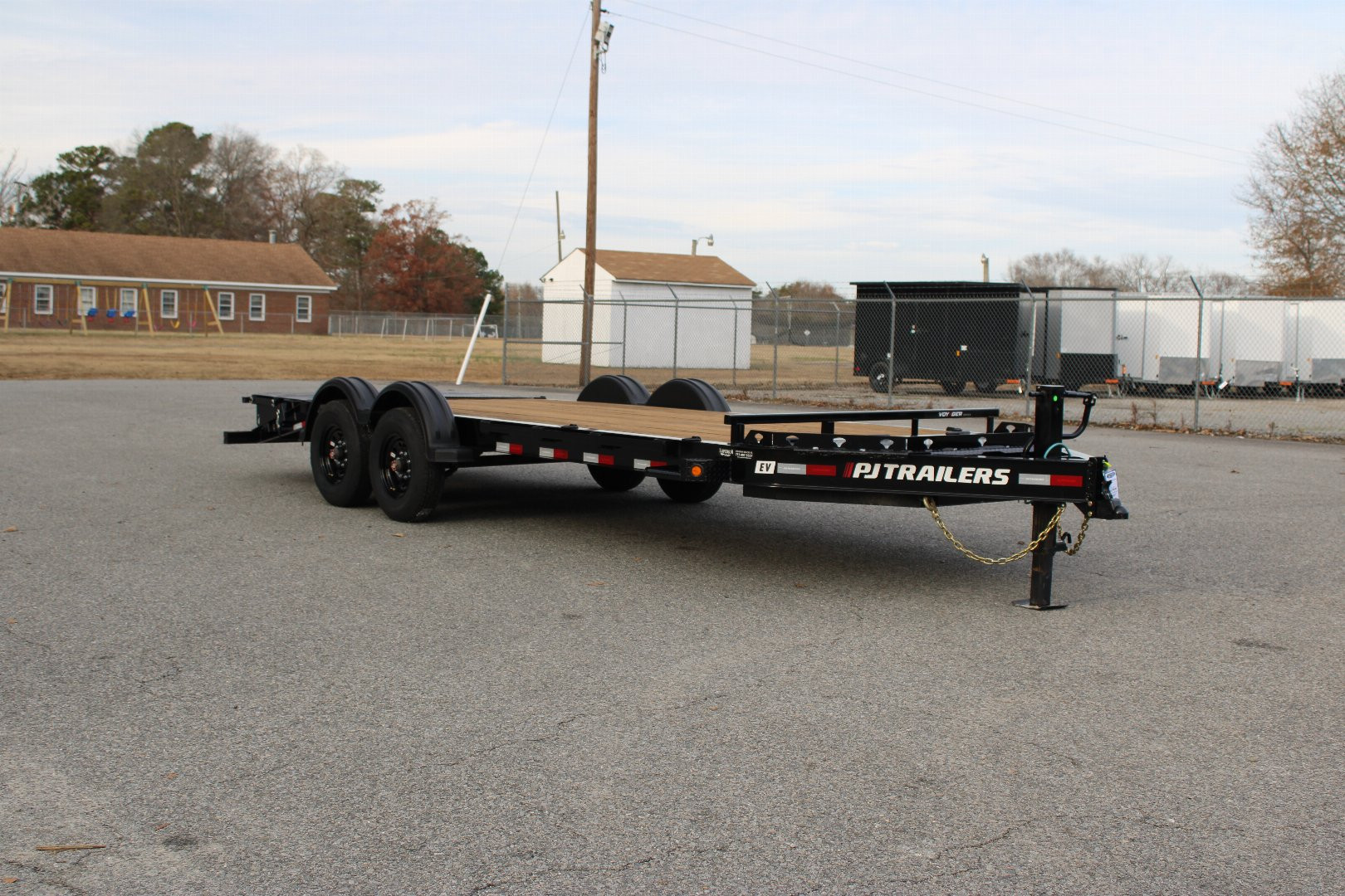New 2025 PJ TRAILERS EV 20' Equipment Trailer w/ Monster Ramps
