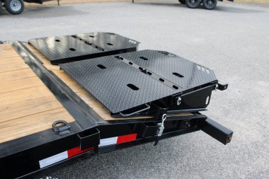 New 2025 PJ TRAILERS EV 20' Equipment Trailer w/ Monster Ramps