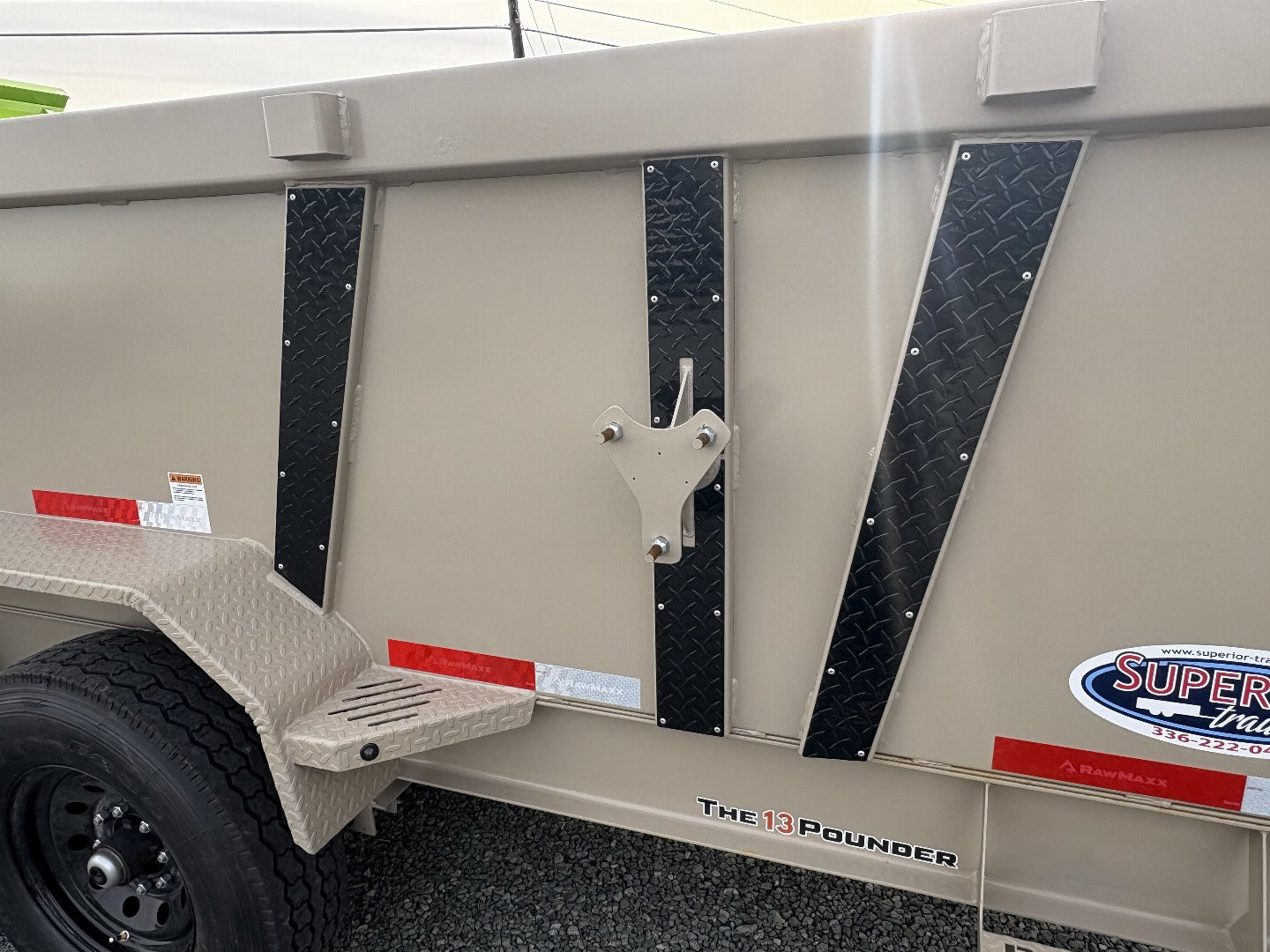 New 2025 RawMaxx 7x14 14K Telescopic Dump Trailer w/ 36"Sides