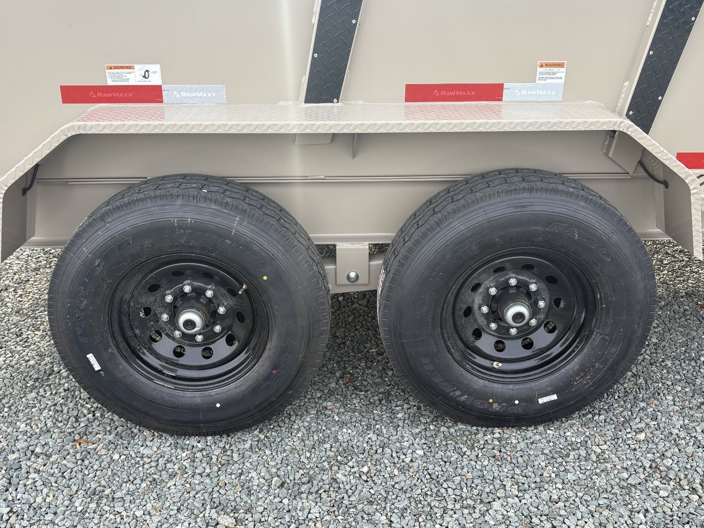 New 2025 RawMaxx 7x14 14K Telescopic Dump Trailer w/ 36"Sides