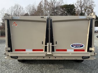 New 2025 RawMaxx 7x14 14K Telescopic Dump Trailer w/ 36"Sides