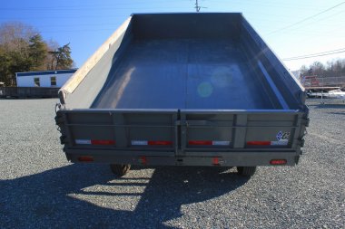 Used 2023 PRE-OWNED Diamond C Trailers 8x14 14.9K Deck Over Dump Trailer