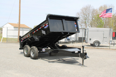 New 2025 HAWKE TRAILERS 6X12 10K Dump w/ Spreader Gate Ramps and Tarp *SUMMER SALE*