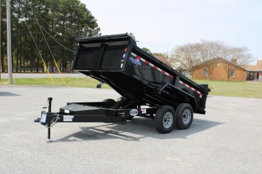 New 2025 HAWKE TRAILERS 6X12 10K Dump w/ Spreader Gate Ramps and Tarp *SUMMER SALE*