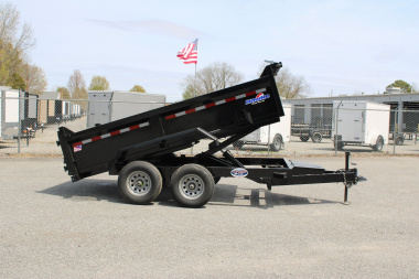 New 2025 HAWKE TRAILERS 6X12 10K Dump w/ Spreader Gate Ramps and Tarp *SUMMER SALE*