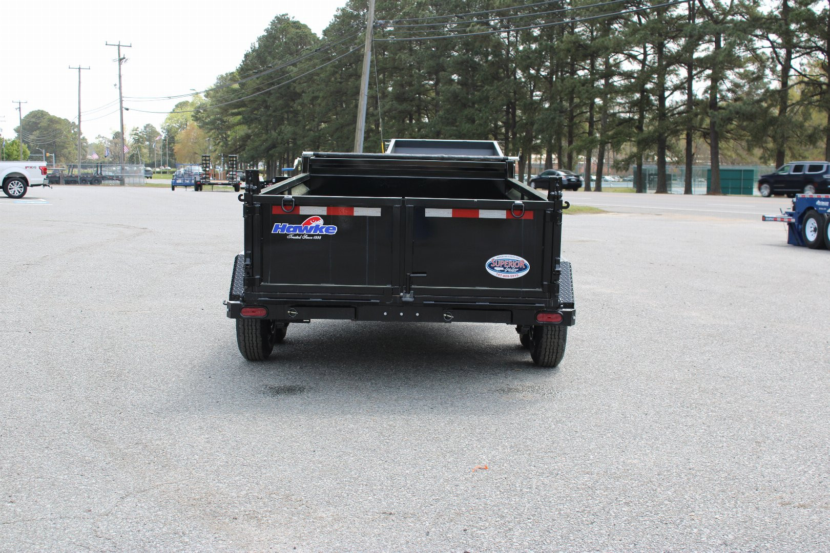 New 2025 HAWKE TRAILERS 6X12 10K Dump w/ Spreader Gate Ramps and Tarp *SUMMER SALE*