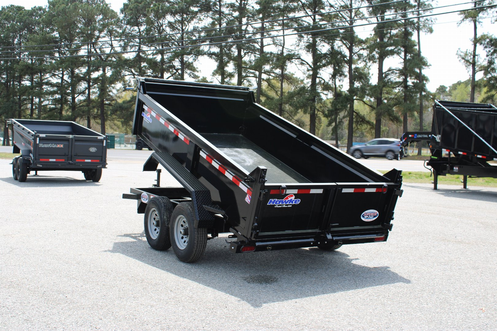 New 2025 HAWKE TRAILERS 6X12 10K Dump w/ Spreader Gate Ramps and Tarp *SUMMER SALE*