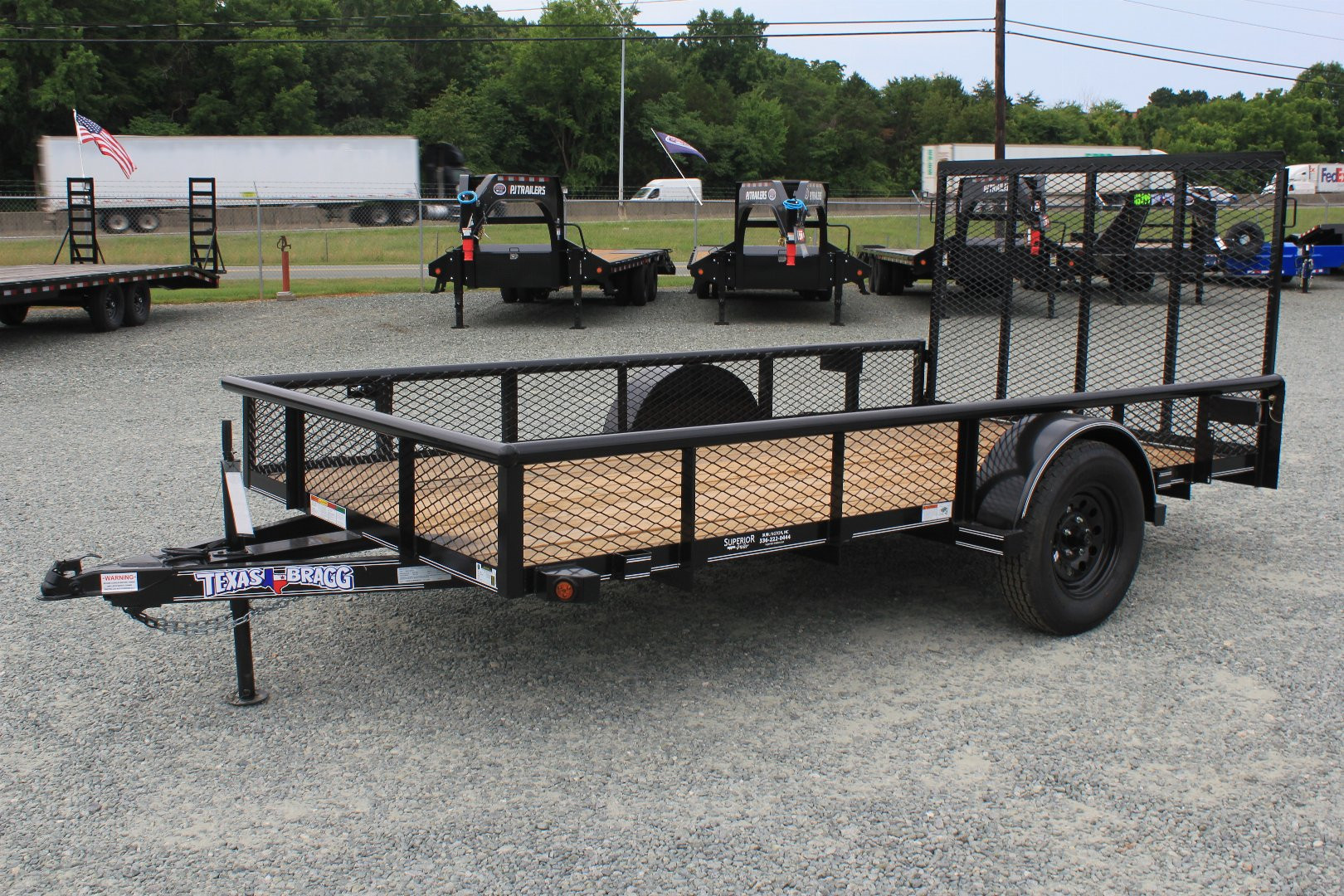 New 2025 TEXAS BRAGG TRAILERS 6x12P w/ Expanded Sides and Gate Utility Trailer
