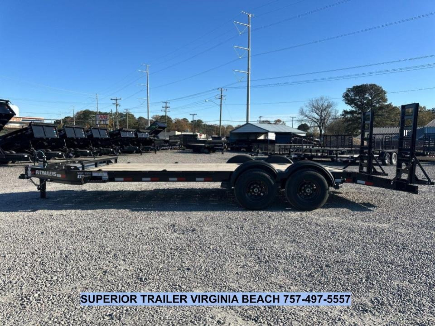 New 2025 PJ Trailers 20' EV 14K Equipment Trailer