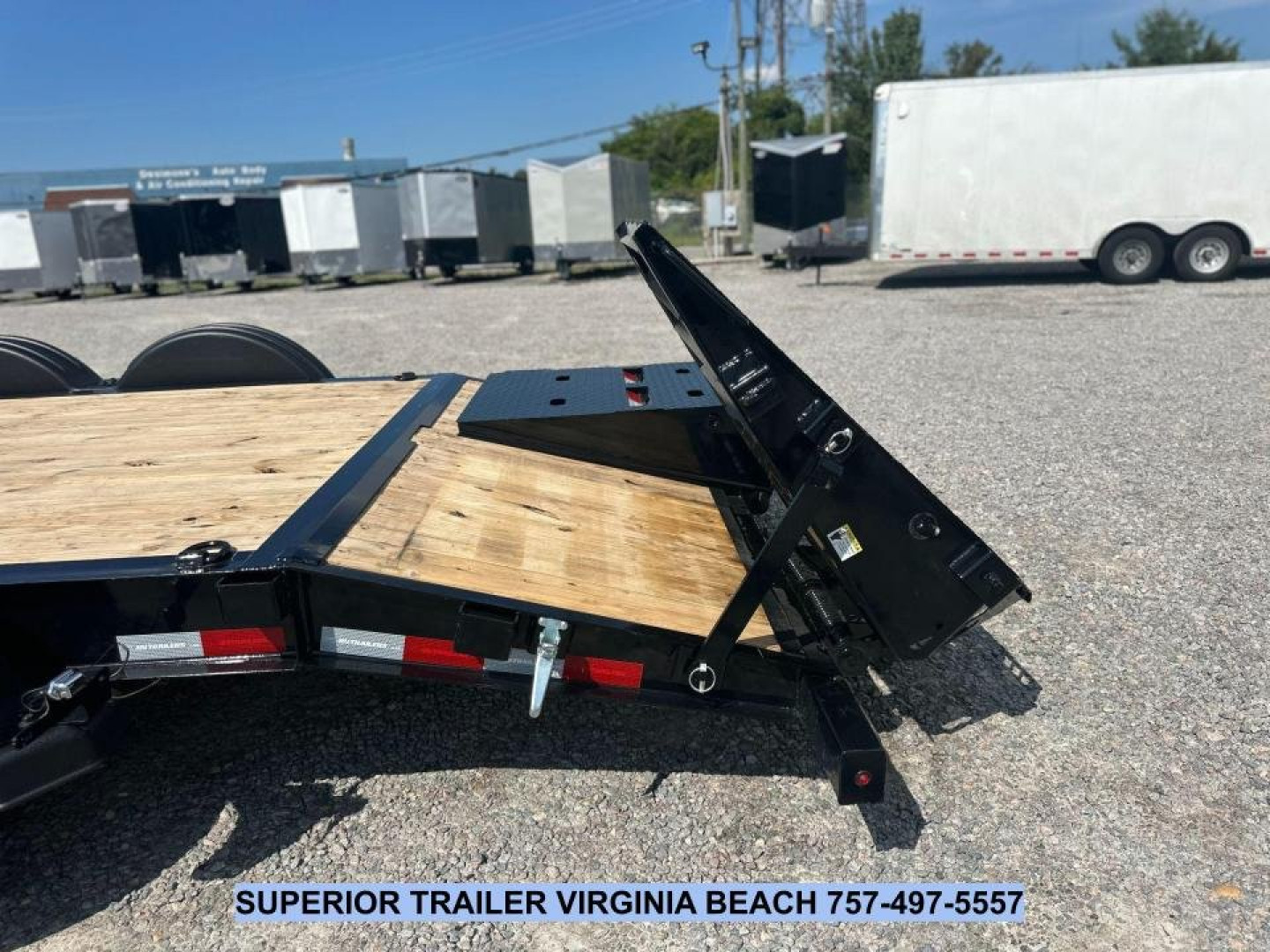 New 2025 PJ TRAILERS EV 20' Equipment Trailer w/ Monster Ramps *plus an additional $300 Rebate*