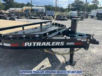 New 2025 PJ TRAILERS EV 20' Equipment Trailer w/ Monster Ramps *plus an additional $300 Rebate*