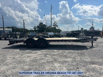 New 2025 PJ TRAILERS EV 20' Equipment Trailer w/ Monster Ramps *plus an additional $300 Rebate*