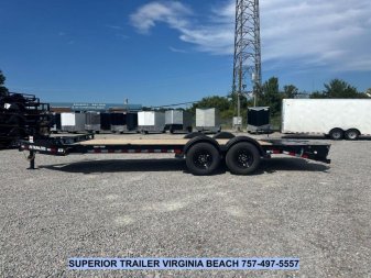 New 2025 PJ TRAILERS EV 20' Equipment Trailer w/ Monster Ramps *plus an additional $300 Rebate*