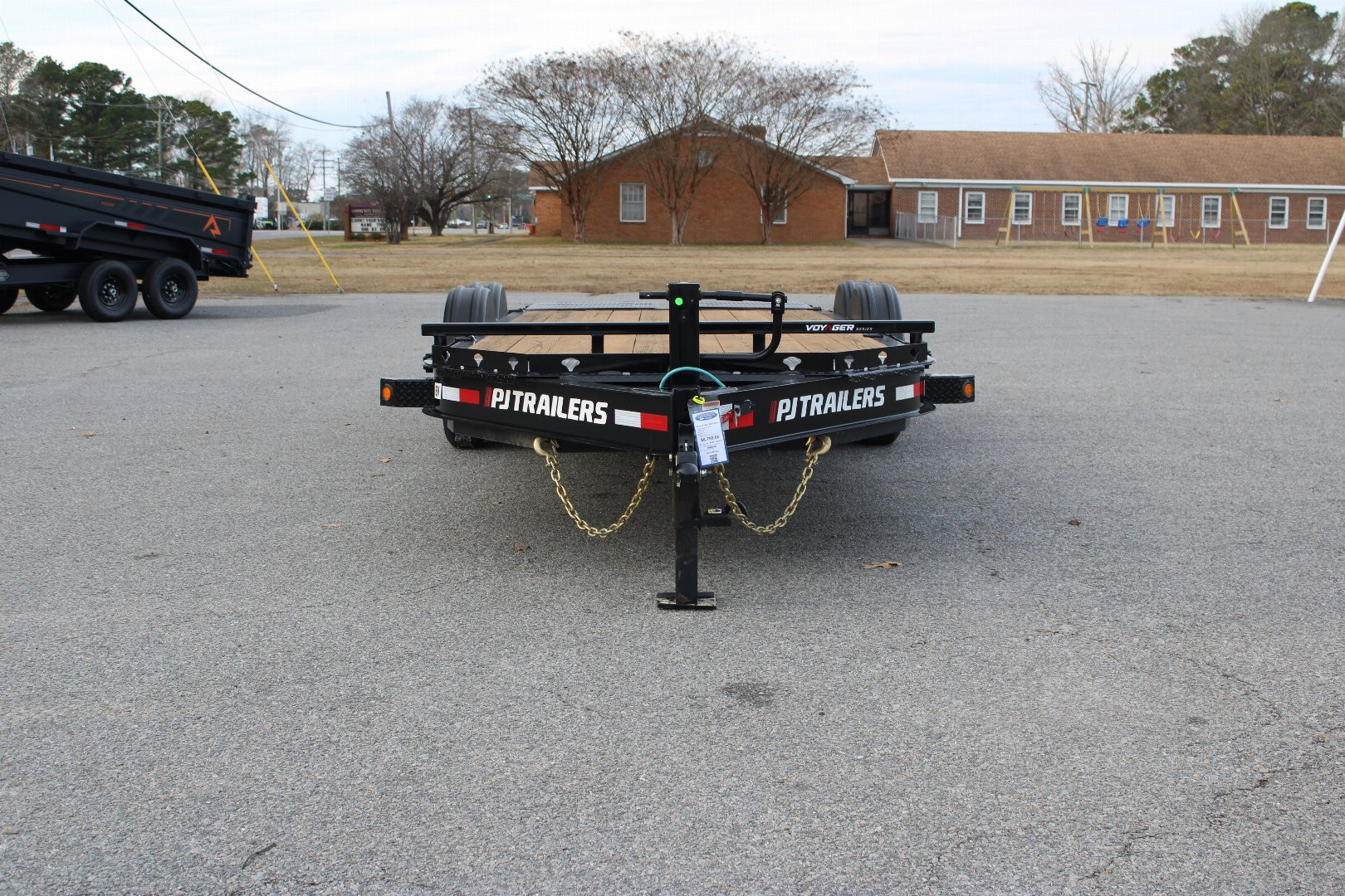 New 2025 PJ TRAILERS EV 20' Equipment Trailer w/ Monster Ramps *plus an additional $300 Rebate*