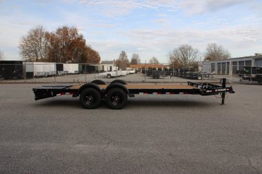 New 2025 PJ TRAILERS EV 20' Equipment Trailer w/ Monster Ramps *plus an additional $300 Rebate*