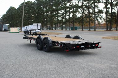 New 2025 PJ TRAILERS EV 20' Equipment Trailer w/ Monster Ramps *plus an additional $300 Rebate*