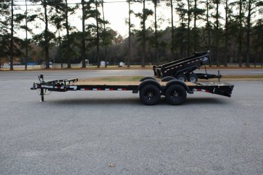 New 2025 PJ TRAILERS EV 20' Equipment Trailer w/ Monster Ramps *plus an additional $300 Rebate*